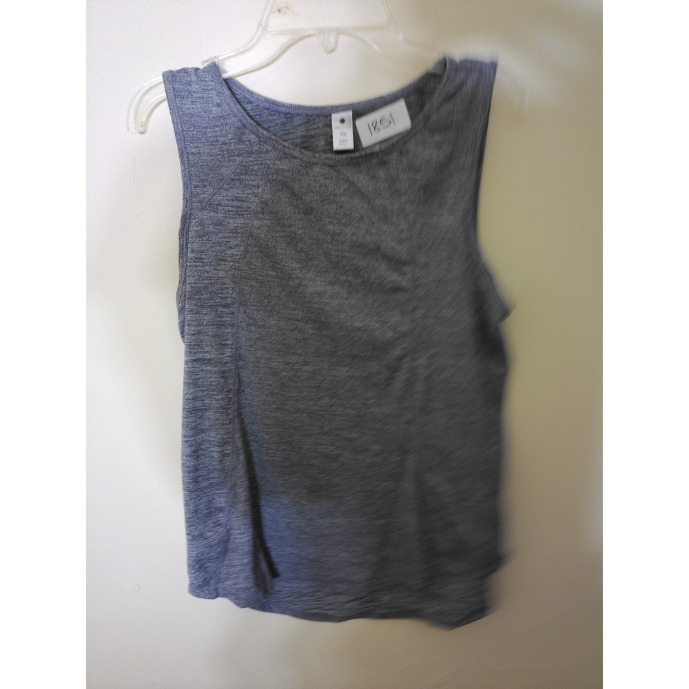 Yogalicious Tank Top Womens XS Gray Space Dye Open Back Activewear Athletic